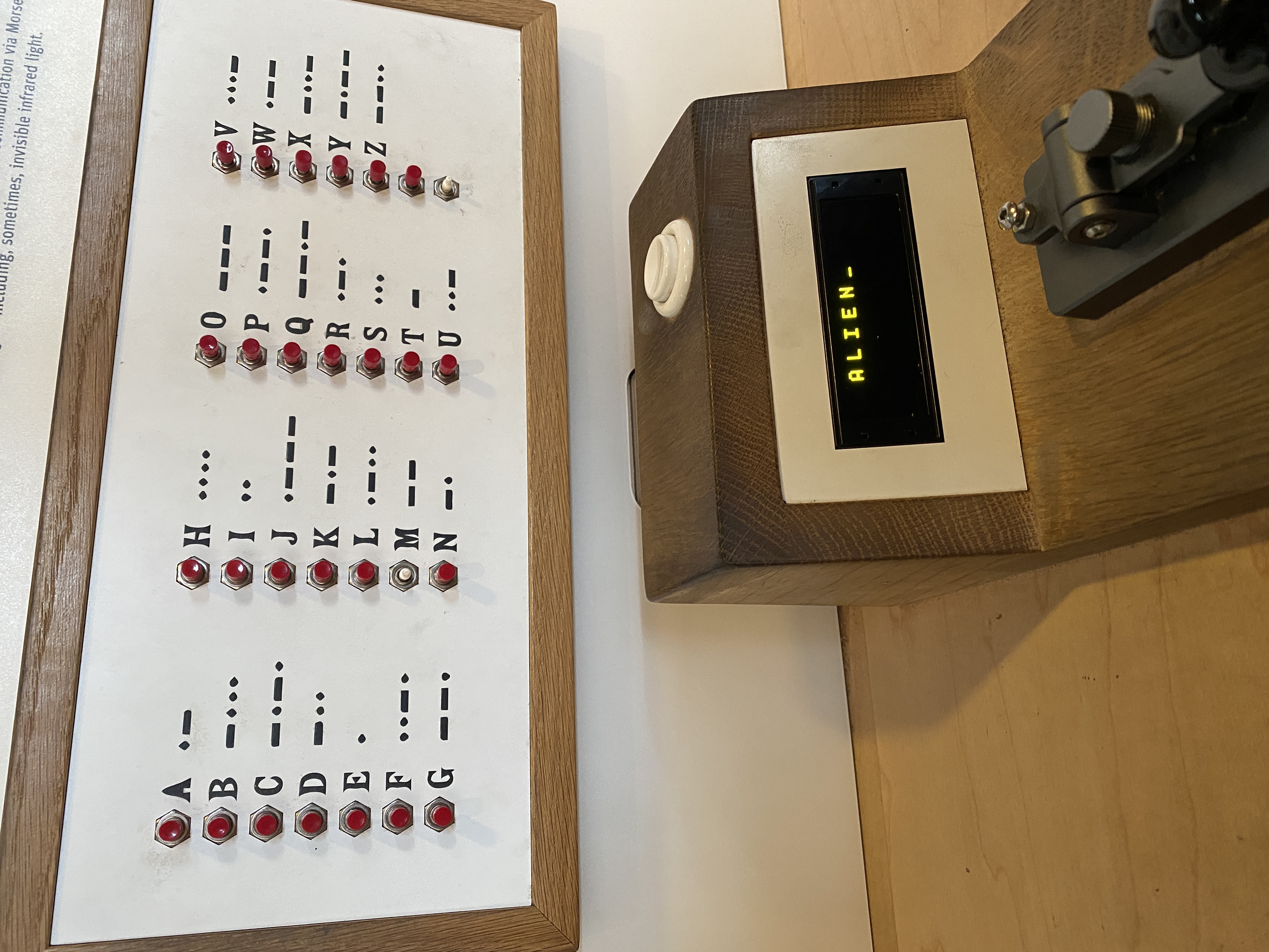 Morse Code at Exploratorium